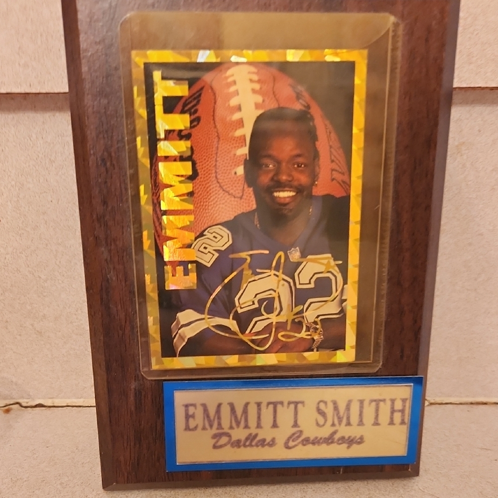 Emmitt Smith Dallas Cowboys Plaque
